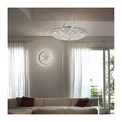 Ideal Lux Suspension Chromée en cristal KING 12 ampoules