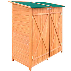 vidaXL Abri de jardin de stockage d'outils de jardin Bois Grand