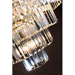 Avis Luminaire Center Chandelier Eulalia Cristal,chrome poli 12 ampoules 53cm