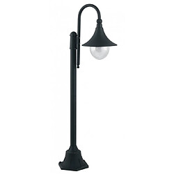 Fan Europe Borne de jardin Pavia 1 ampoule Aluminium,Diffuseur acrylique Noir