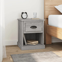 Maison Chic Lot de 2 Tables de chevet - Tables de Nuit sonoma gris 39x39x47,5cm bois ingénierie