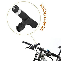 Universal Bicyclette portable Bluetooth haut-parleur de sport en plein air haut-parleurs Power Bank Flashlight Haut-parleur sans fil Subwoofer stéréo pour vélo | Haut-parleur Bluetooth | Haut-parleur Bluetooth sans fil Bluetooth LED (noir)