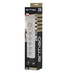 Power strip Z5 3m 5x230V 10A Z5/30/SZ grey