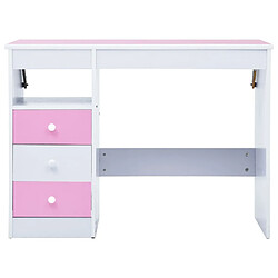 Acheter vidaXL Bureau pour enfants Inclinable Rose et blanc