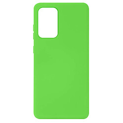 Avizar Coque Samsung Galaxy A72 Silicone Semi-rigide Finition Soft Touch Fine Vert