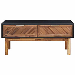 Avis Maison Chic Table basse,Table Console Table d'appoint, Table pour salon 90x50x40 cm Bois d'acacia massif et MDF -MN28588