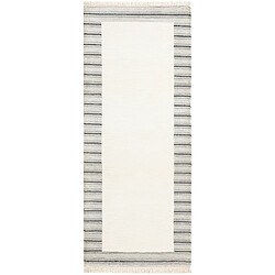 Vidal Tapis de couloir en laine 201x81 beige Darya