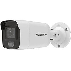 Hikvision DS-2CD2047G2-L Caméra Réseau Connectée Extérieur Filaire Bullet CCTV Vision Nocturne Enregistrement Local Blanc