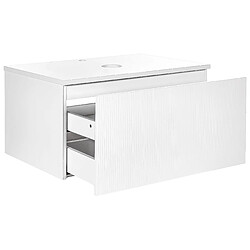 Beliani Meuble de salle de bain 80 x 52 cm blanc ALZIRA pas cher