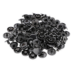 Avis 30x Bouton Pression Bouton Pression Bouton Pour Veste En Cuir Jean Sac Noir 10mm