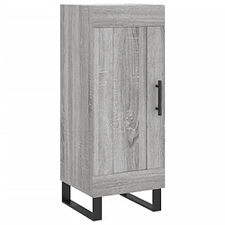 vidaXL Buffet Sonoma gris 34,5x34x90 cm Bois d'ingénierie