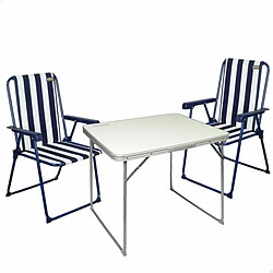 Ensemble Table + 2 Chaises Aktive Pliable De Camping