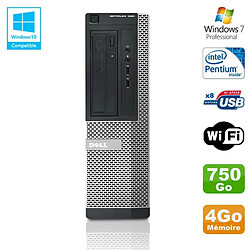 PC DELL Optiplex 390 DT G630 2.7Ghz 4Go 750Go Graveur DVD WIFI HDMI Win 7 Pro - Occasion