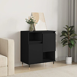 vidaXL Buffet Noir 60x35x70 cm Bois d'ingénierie