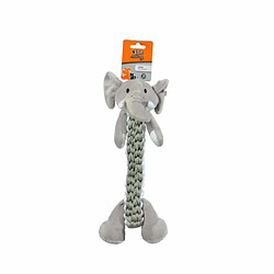 Paris Prix Peluche pour Chien Éléphant 34cm Gris