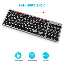 Acheter Clavier Sans Fil Bluetooth Pour Ordinateurs Portables Windows IOS Android Noir