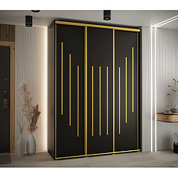 Abiks Meble Armoire DAVOS 8 À Portes Coulissantes 235,2/170/60 3 Portes