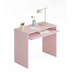 Dansmamaison Bureau avec tablette coulissante Rose - DESKOU