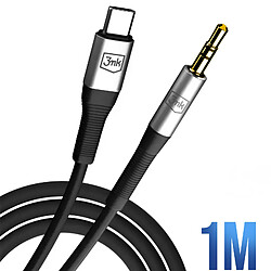 3mk USB C vers Jack 3.5mm - 1 m - Noir pas cher