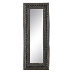 Avis BigBuy Home Miroir sur Pied Brun foncé Verre Bois de manguier Bois MDF Vertical 67,3 x 5,1 x 176,5 cm