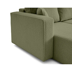 Acheter Bestmobilier Topaze - canapé d'angle réversible - 4 places - convertible avec coffre - en tissu bouclette