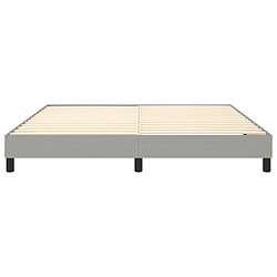 Acheter vidaXL Cadre de lit sans matelas gris clair 180x200 cm tissu