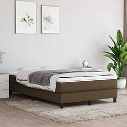 vidaXL Matelas de lit à ressorts ensachés Marron foncé 120x200x20 cm