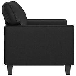 Acheter Maison Chic Canapé à 2 places,Sofa de Salon,Canapé droit Noir 120 cm Similicuir -GKD136519