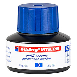 Recharge pour marqueur permanent Edding E21 25 ml - Bleu