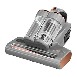 JIGOO S300 Pro Aspirateur de lit intelligent à double tasse avec capteur d'acariens 500 W 13 KPa Lumière UV et technologie ultrasonique – Gris