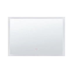 Beliani Miroir LED ADOUR 80 cm Argenté