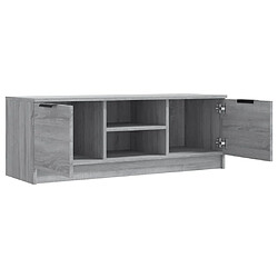 Avis vidaXL Meuble TV Sonoma gris 102x35x36,5 cm Bois d'ingénierie