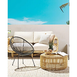 Beliani Chaise de jardin ACAPULCO II Noir