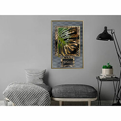 Paris Prix Affiche Murale Encadrée Monstera in the Frame 40 x 60 cm Or