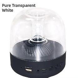 Universal Subwoofer Bluetooth en haut-parleur de bureau Prise en charge de la carte de carte TF Mini les haut-parleurs universels (transparent)