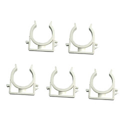 5pcs PPR Polypropylène 1/2 3/4 1 raccords Clip De Fixation De Tuyau En Forme De U 32mm pas cher