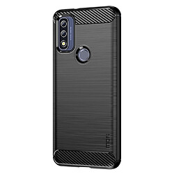 Coque en TPU MOFI anti-empreintes digitales, texture en fibre de carbone noir pour votre Motorola G Pure