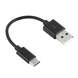 Wewoo Cable Câble de données synchronisation et chargement USB vers USB-C / Type-C, longueur câble: 14 cm, pour Galaxy S8 S8 + / LG G6 / HuP10 P10 Plus / Xiaomi Mi6 & Max 2 autres smartphones (Noir)