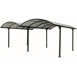 Carport double 28.62m² gris anthracite - car6048alrp - HABRITA