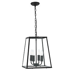 Searchlight Suspension 29 cm Voyager, noir, en verre