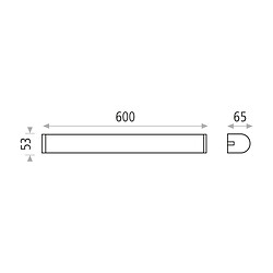 Acb Applique Loira 1x20W LED Chrome Opale