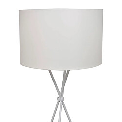 vidaXL Lampadaire avec support haut Blanc