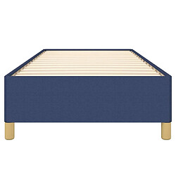 Maison Chic Lit adulte - Lit simple Cadre de lit,Structure du lit Contemporain Bleu 90x200 cm Tissu -MN89212 pas cher