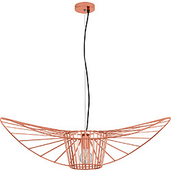 ICONIK INTERIOR Lampe à suspension verticale 100cm - Métal Rose Or 