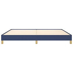 Maison Chic Lit adulte - Lit simple Cadre de lit,Structure du lit Contemporain Bleu 200x200 cm Tissu -MN63645 pas cher