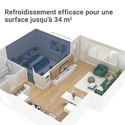 Avis Climatiseur Mobile Suntec Impuls 2.6 Eco R290 - Climatiseur Portable 3 en 1 (2,6 kW) ~80 m³ / 34 m² (9.000 BTU)