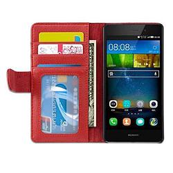 Cadorabo Coque Huawei P8 LITE 2015 Etui en Rouge pas cher