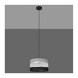 Acheter Helam Suspension Helen Tissu,Fer Argent,noir,gris 1 ampoule 90cm