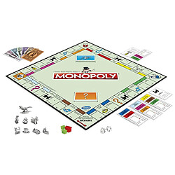 Hasbro Jeu de Société Monopoly Version Classique pour 2 à 6 joueurs en Français Multicolore