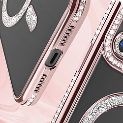 Acheter Avizar Coque Diamant pour iPhone 11 Protection MagSafe Contour Strass Rose Champagne